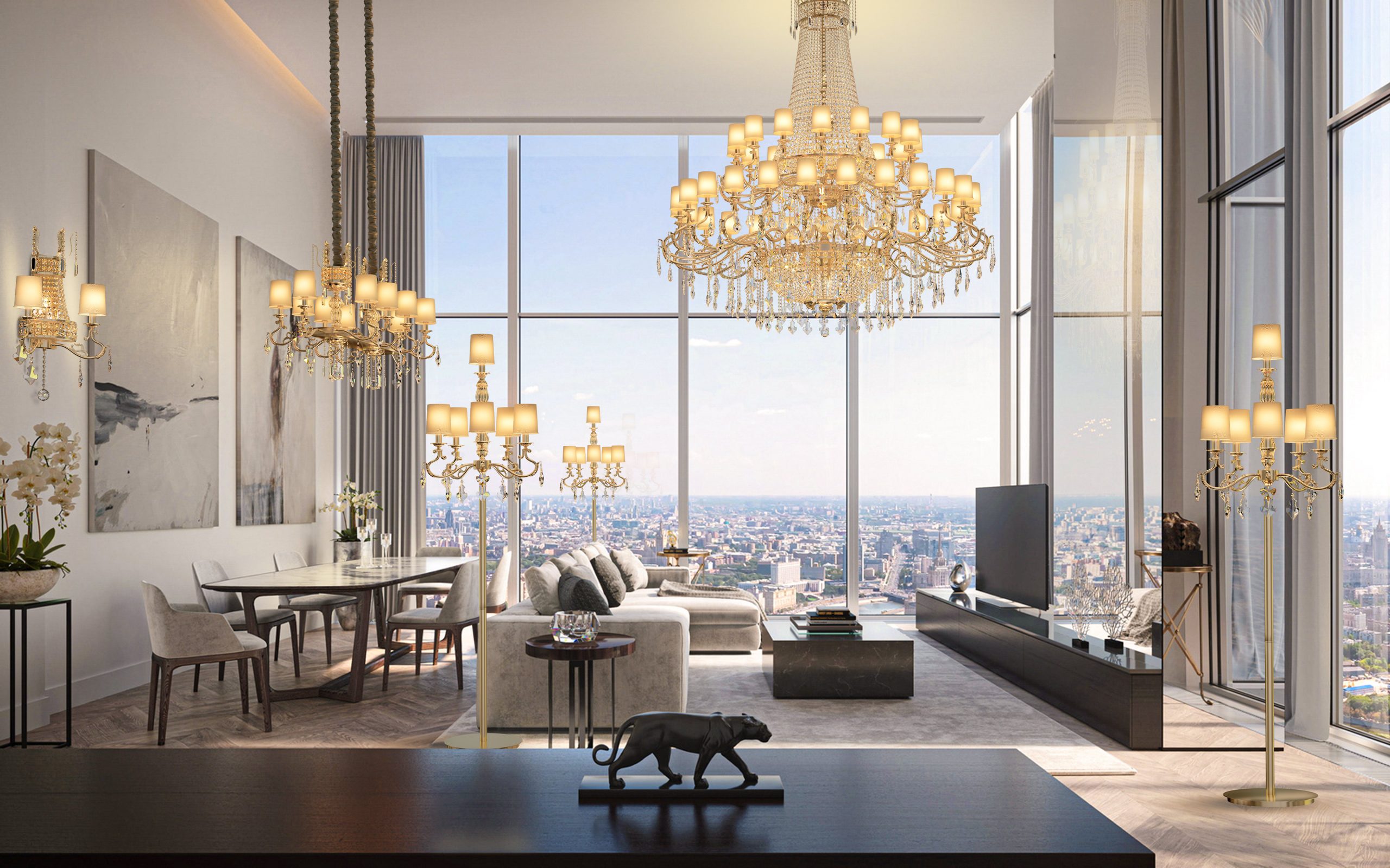 COURONNE chandelier scaled 1